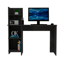 Load image into Gallery viewer, Desk Wichita, Four Shelves, Smokey Oak Finish
