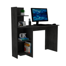 Load image into Gallery viewer, Desk Wichita, Four Shelves, Smokey Oak Finish
