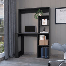 Load image into Gallery viewer, Desk Ryndon, Hutch, Black Wengue Finish
