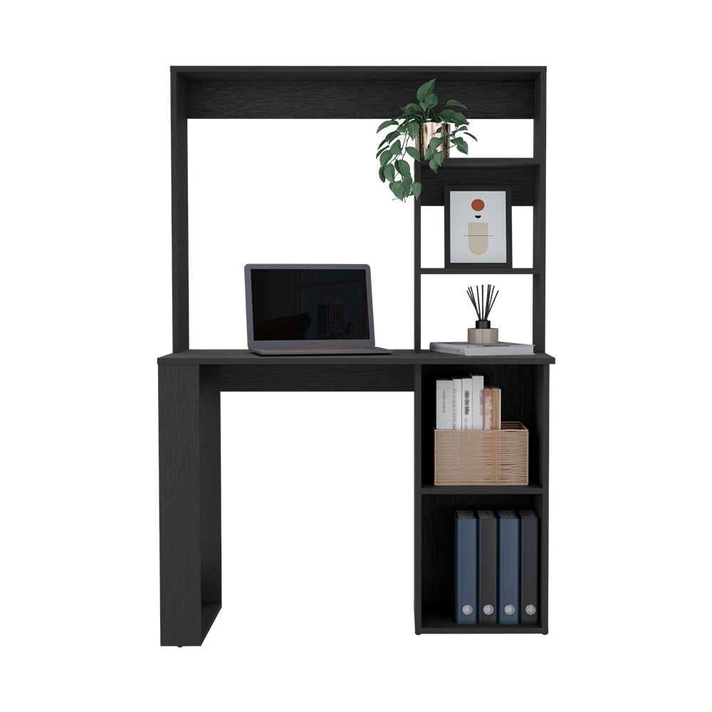 Desk Ryndon, Hutch, Black Wengue Finish