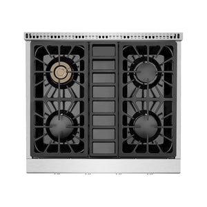 Empava 30GC30 Pro-style 30 in. Slide-in Gas Cooktop