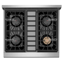 Load image into Gallery viewer, Empava 30GR03 30 Inch Freestanding Range Gas Cooktop And Oven
