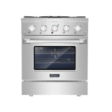 Load image into Gallery viewer, Empava 30GR07 30 in. Pro-Style Slide-In Single Oven Gas Range
