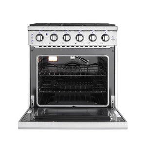 Empava 30GR10 30 In. Pro-Style Slide-in Single Oven Gas Range