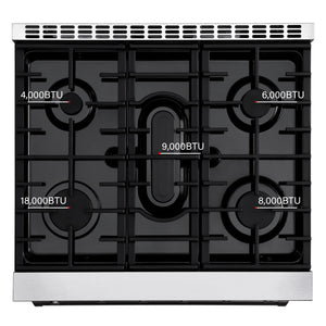 Empava 30GR10 30 In. Pro-Style Slide-in Single Oven Gas Range