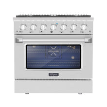 Load image into Gallery viewer, Empava 36GR08 36 In. Pro-Style Slide-In Single Oven Gas Range
