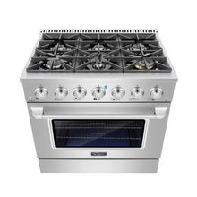 Load image into Gallery viewer, Empava 36GR08 36 In. Pro-Style Slide-In Single Oven Gas Range
