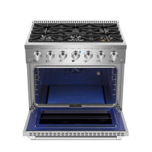 Load image into Gallery viewer, Empava 36GR08 36 In. Pro-Style Slide-In Single Oven Gas Range
