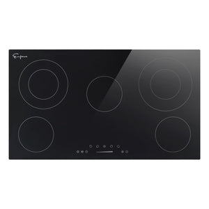 Empava 36REC14 36 Inch Black Electric Radiant Cooktop