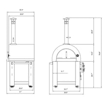 Load image into Gallery viewer, Empava PG01 Outdoor Wood Fired Pizza Oven
