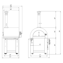 Load image into Gallery viewer, Empava PG03 Outdoor Wood Fired and Gas Pizza Oven
