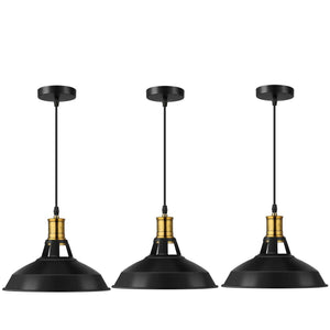 3 Pack Ceiling Pendant Metal Shades Retro Design Light Hanging Home | Home Improvement