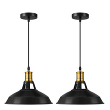 Load image into Gallery viewer, 2 Pack Ceiling Pendant Metal Shades Retro Design Light Hanging Home | Home Improvement
