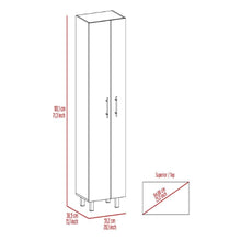 Load image into Gallery viewer, Closet Pantry Copenhague, Five Shelves, Double Door Cabinet, White
