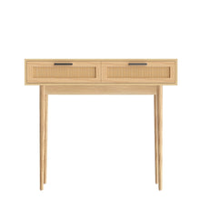 Load image into Gallery viewer, Artiss Rattan Console Table Drawer Storage Hallway Tables Drawers
