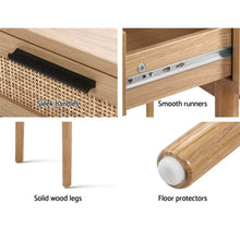 Load image into Gallery viewer, Artiss Rattan Console Table Drawer Storage Hallway Tables Drawers
