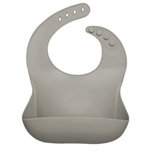 Load image into Gallery viewer, Fashionable silicon Breastplate Baby Bib Waterproof Solid Infant
