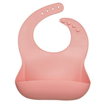 Load image into Gallery viewer, Fashionable silicon Breastplate Baby Bib Waterproof Solid Infant
