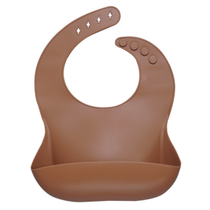 Fashionable silicon Breastplate Baby Bib Waterproof Solid Infant