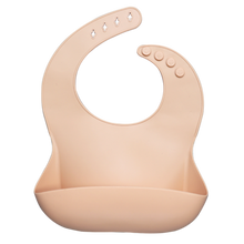 Load image into Gallery viewer, Fashionable silicon Breastplate Baby Bib Waterproof Solid Infant
