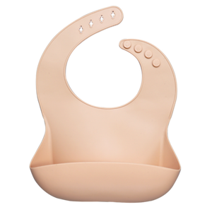 Fashionable silicon Breastplate Baby Bib Waterproof Solid Infant