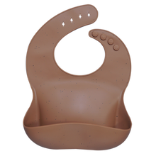 Load image into Gallery viewer, Fashionable silicon Breastplate Baby Bib Waterproof Solid Infant
