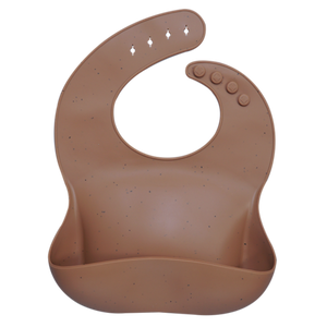 Fashionable silicon Breastplate Baby Bib Waterproof Solid Infant