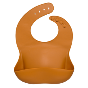 Fashionable silicon Breastplate Baby Bib Waterproof Solid Infant