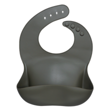 Load image into Gallery viewer, Fashionable silicon Breastplate Baby Bib Waterproof Solid Infant
