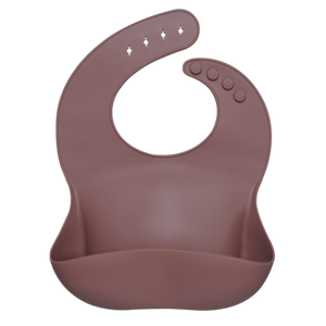 Fashionable silicon Breastplate Baby Bib Waterproof Solid Infant