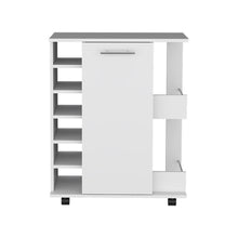 Load image into Gallery viewer, Bar Cart with Six-Wine Cubbies Cabot, Two-Side Storage Shelves and
