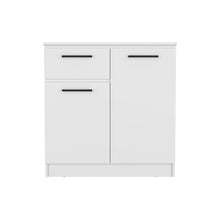 Load image into Gallery viewer, Dresser Carlin, Drawer and 2 Door Cabinets, White Finish
