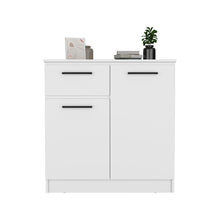 Load image into Gallery viewer, Dresser Carlin, Drawer and 2 Door Cabinets, White Finish
