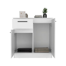 Load image into Gallery viewer, Dresser Carlin, Drawer and 2 Door Cabinets, White Finish
