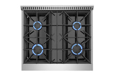 Load image into Gallery viewer, Empava 30GR07 30 in. Pro-Style Slide-In Single Oven Gas Range
