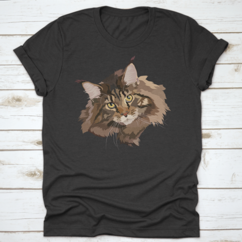 A Portrait Of A Beautiful Brown Maine Coon Cat The Official State Cat