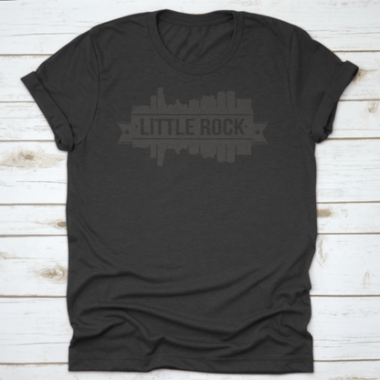 Little Rock Arkansas, Skyline Silhouette Design City Vector Art Trendy