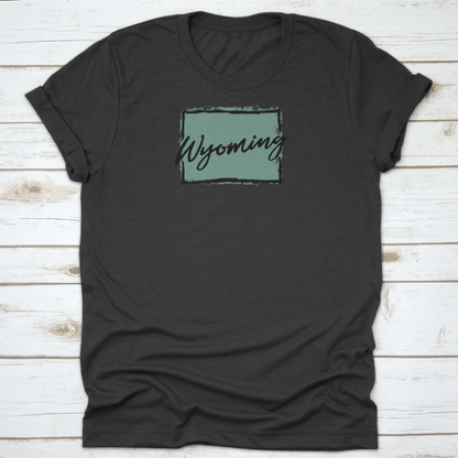 Hand Drawn Wyoming State Design Travel Made In Product Design Old