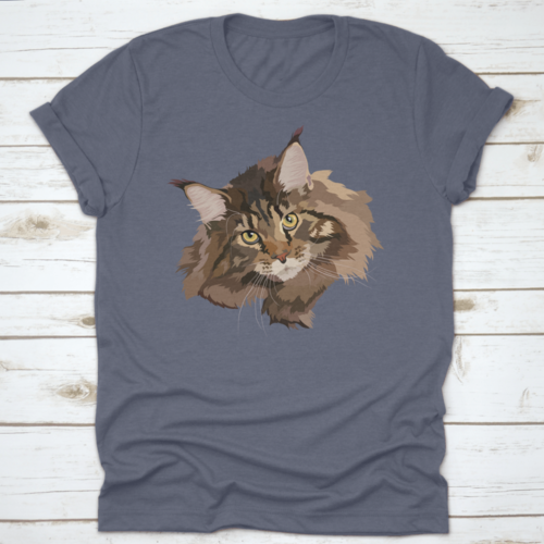 A Portrait Of A Beautiful Brown Maine Coon Cat The Official State Cat