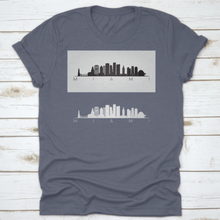 Load image into Gallery viewer, Miami Usa Skyline And Landmarks Silhouette, Black And White Design,
