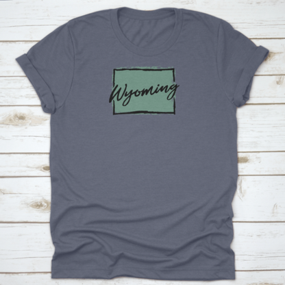 Hand Drawn Wyoming State Design Travel Made In Product Design Old