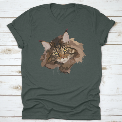 A Portrait Of A Beautiful Brown Maine Coon Cat The Official State Cat