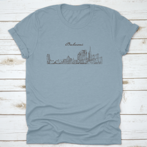 Batumi Skyline, Georgia, Hand Drawn Vector Illustration, Sketch