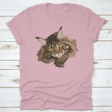 Load image into Gallery viewer, A Portrait Of A Beautiful Brown Maine Coon Cat The Official State Cat
