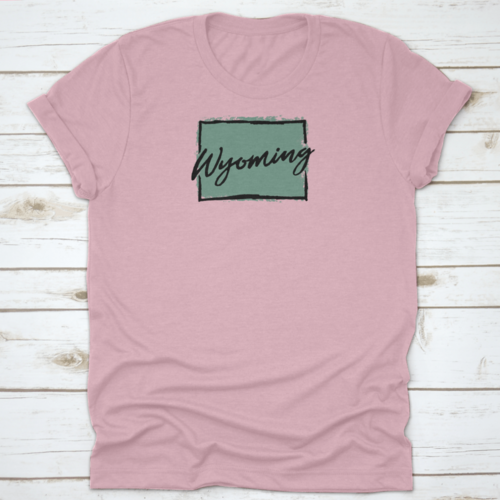 Hand Drawn Wyoming State Design Travel Made In Product Design Old