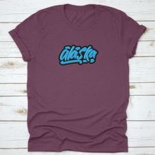 Load image into Gallery viewer, Alaska Hand Drawn Modern Brush Lettering Shirt
