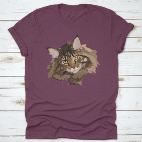 A Portrait Of A Beautiful Brown Maine Coon Cat The Official State Cat