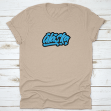 Load image into Gallery viewer, Alaska Hand Drawn Modern Brush Lettering Shirt
