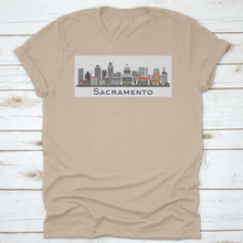 Load image into Gallery viewer, Sacramento California City Skyline With Gray Buildings Isolated On
