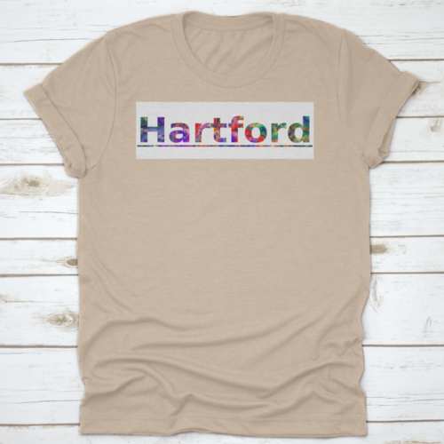 Hartford Colorful Typography Text Banner Vector The Word Hartford